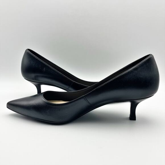 Ted Baker Women's Madylen Pumps US 9.5 EU 39.5 Black Leather Kitten Heel NWOB - Picture 8 of 15